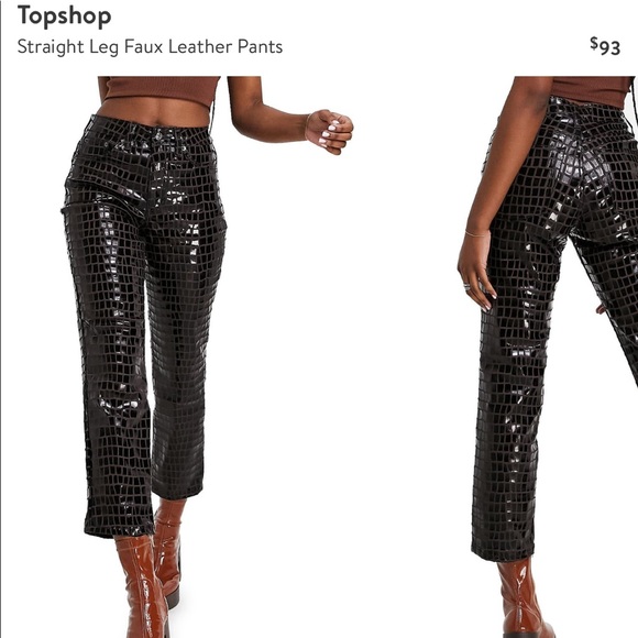 top shop leather pants - Picture 1 of 2